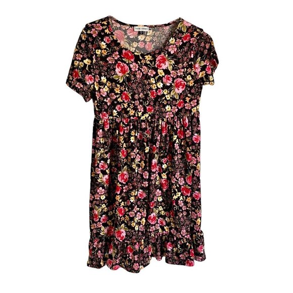 Thyme and Honey Pullover Short Sleeve Floral Dress Size Medium NWOT - Picture 1 of 7